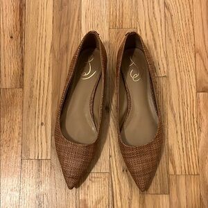 Sam Edelman Brown Woven Flats